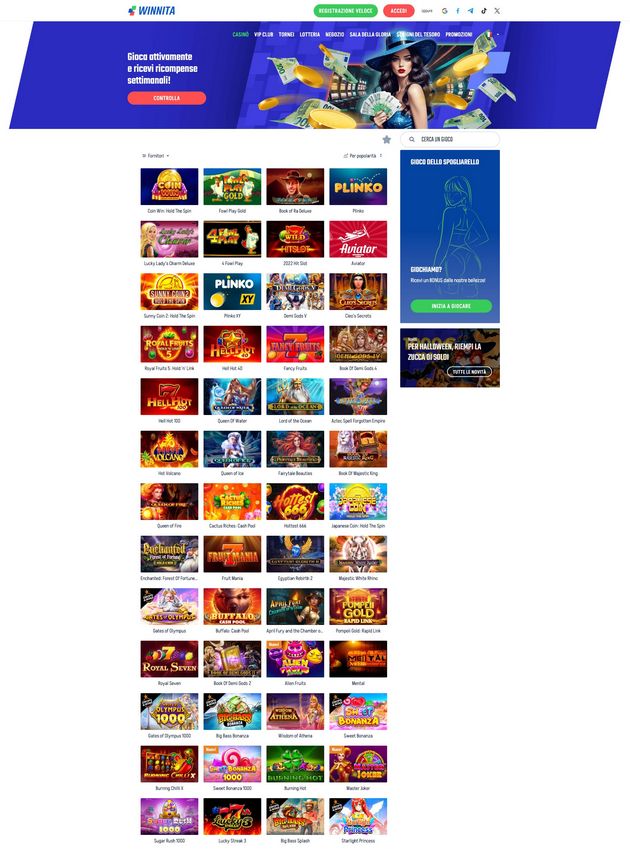 Valutazione del casinò online Winnita: pro, contro ed esperienza di gioco reale